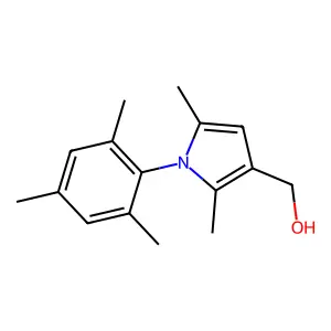 [2,5-Dimethyl-1-(2,4,6-trimethyl-phenyl)-1H-pyrrol-3-yl]-methanol structure