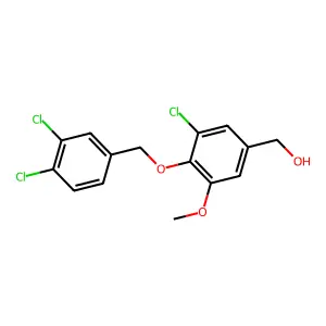 {3-Chloro-4-[(3,4-dichlorobenzyl)oxy]-5-methoxyphenyl}methanol structure