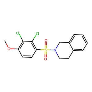 2-(2,3-dichloro-4-methoxyphenyl)sulfonyl-3,4-dihydro-1H-isoquinoline structure