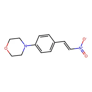 4-[4-(2-Nitroethenyl)phenyl]morpholine structure