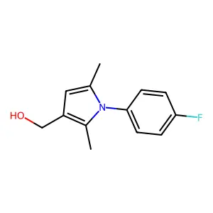 [1-(4-fluorophenyl)-2,5-dimethyl-1H-pyrrol-3-yl]methanol structure