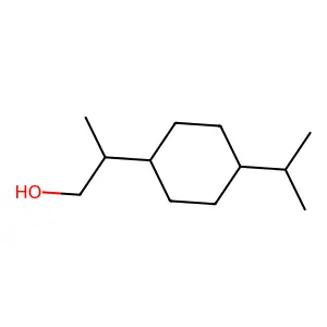 Cyclohexaneethanol, beta-methyl-4-(1-methylethyl)- structure