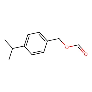 Benzenemethanol, 4-(1-methylethyl)-, 1-formate structure