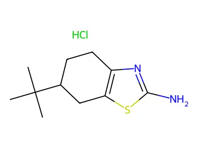6-(tert-Butyl)-4,5,6,7-tetrahydrobenzo[d]thiazol-2-amine hydrochloride structure