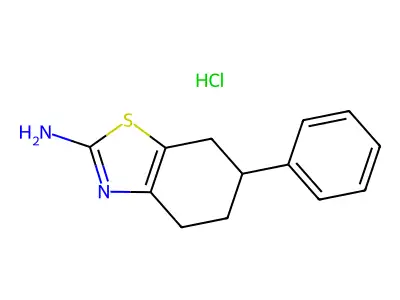 6-Phenyl-4,5,6,7-tetrahydro-benzothiazol-2-ylamine hydrochloride structure