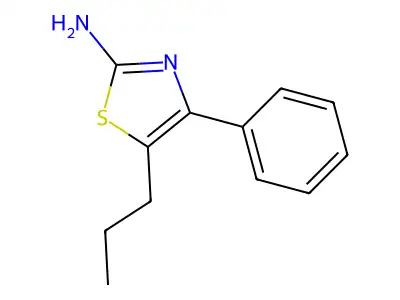 4-Phenyl-5-propyl-thiazol-2-ylamine structure