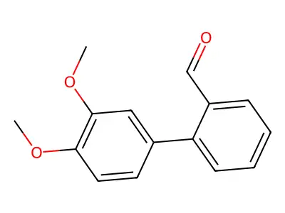3',4'-Dimethoxybiphenyl-2-carbaldehyde structure