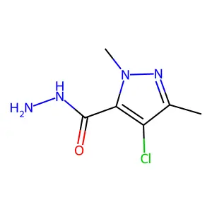 4-Chloro-1,3-dimethyl-1H-pyrazole-5-carbohydrazide structure