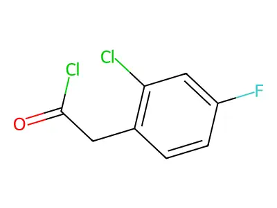 (2-Chloro-4-fluorophenyl)acetyl chloride structure