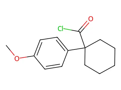 1-(4-Methoxyphenyl)cyclohexanecarbonyl chloride structure