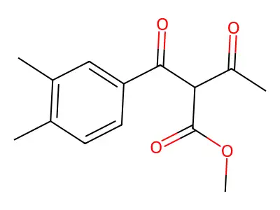 Methyl 2-(3,4-dimethylbenzoyl)-3-oxobutanoate structure