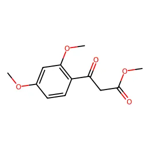 Methyl 2,4-dimethoxy-beta-oxobenzenepropanoate structure