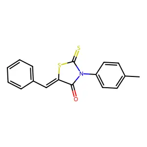 4-Thiazolidinone, 3-(4-methylphenyl)-5-(phenylmethylene)-2-thioxo- structure