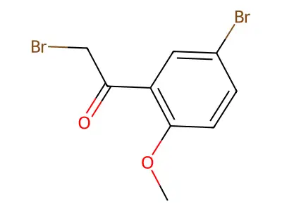 2-Bromo-1-(5-bromo-2-methoxyphenyl)ethan-1-one structure