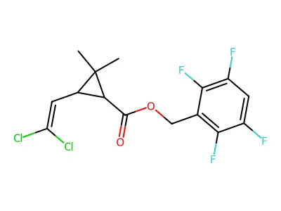 四氟苯菊酯 structure