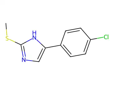 5-(4-chlorophenyl)-2-(methylsulfanyl)-1H-imidazole structure