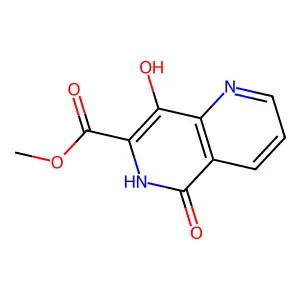 Methyl 8-hydroxy-5-oxo-5,6-dihydro-1,6-naphthyridine-7-carboxylate structure