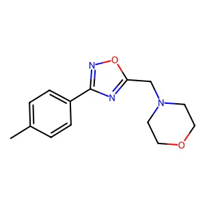 4-{[3-(4-Methylphenyl)-1,2,4-oxadiazol-5-yl]methyl}morpholine structure