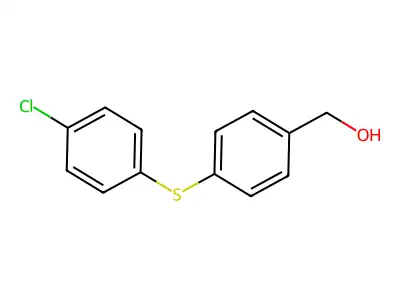 {4-[(4-Chlorophenyl)sulfanyl]phenyl}methanol structure