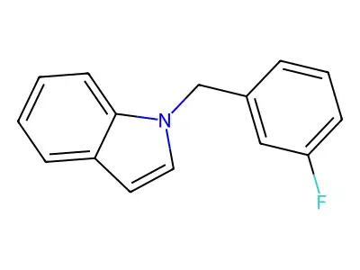 1-(3-Fluorobenzyl)-1H-indole structure