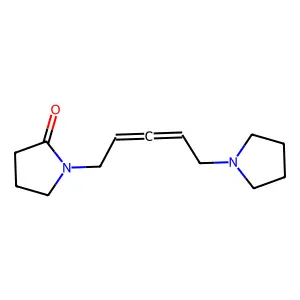2-Pyrrolidinone, 1-(5-(1-pyrrolidinyl)-2,3-pentadien-1-yl)- structure