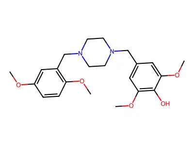 4-{[4-(2,5-Dimethoxybenzyl)piperazin-1-yl]methyl}-2,6-dimethoxyphenol structure