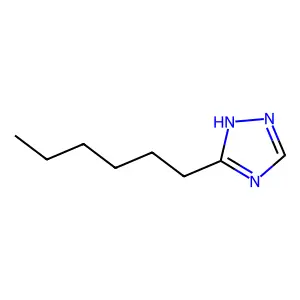 5-Hexyl-1H-1,2,4-triazole structure