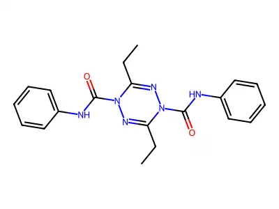 3,6-Diethyl-N~1~,N~4~-diphenyl-1,2,4,5-tetrazine-1,4-dicarboxamide structure