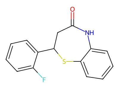 2-(2-Fluorophenyl)-2,3-dihydrobenzo[b][1,4]thiazepin-4(5H)-one structure