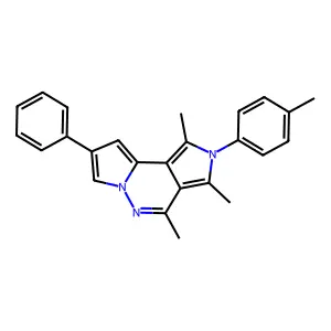 1,3,4-Trimethyl-2-(4-methylphenyl)-8-phenyl-2H-dipyrrolo[1,2-B:3,4-D]pyridazine structure