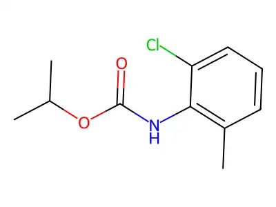 Isopropyl N-(2-chloro-6-methylphenyl)carbamate structure