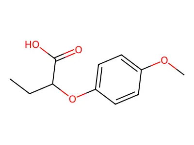 2-(4-Methoxyphenoxy)butanoic acid structure