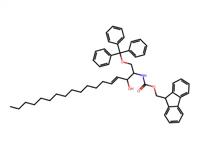 Fmoc-1-triphenylmethyl-4-octadecen-1,3-diol structure