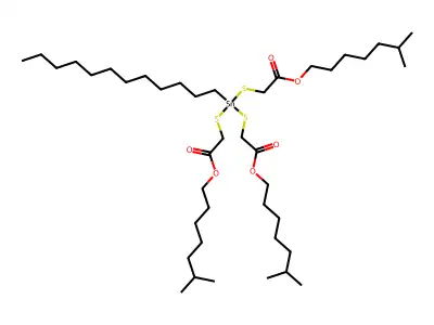 Dodecyltin tris(isooctyl thioglycolate) structure