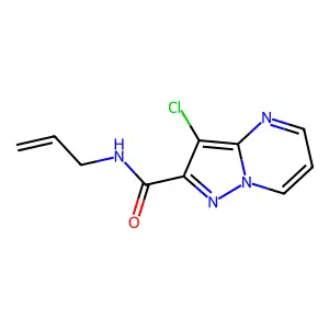 N-allyl-3-chloropyrazolo[1,5-a]pyrimidine-2-carboxamide structure