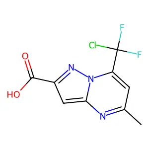 7-(Chlorodifluoromethyl)-5-methylpyrazolo[1,5-a]pyrimidine-2-carboxylic acid structure