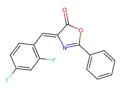 4-[(2,4-Difluorophenyl)methylidene]-2-phenyl-1,3-oxazol-5-one structure