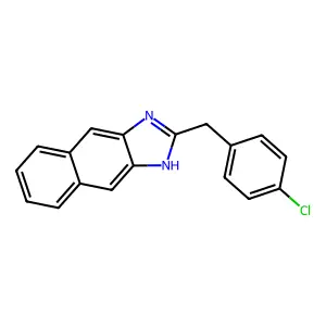 1H-Naphth[2,3-d]imidazole, 2-[(4-chlorophenyl)methyl]- structure