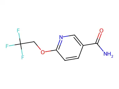 6-(2,2,2-Trifluoroethoxy)nicotinamide structure