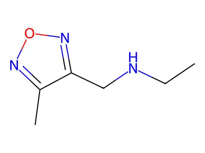 N-((4-Methyl-1,2,5-oxadiazol-3-yl)methyl)ethanamine structure