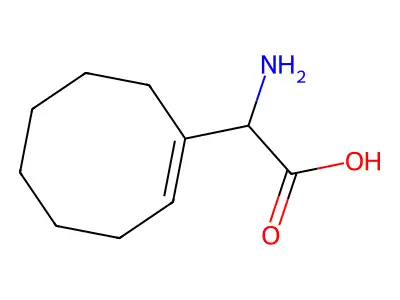 2-Amino-2-[(1e)-1-cyclooctenyl]acetic acid structure