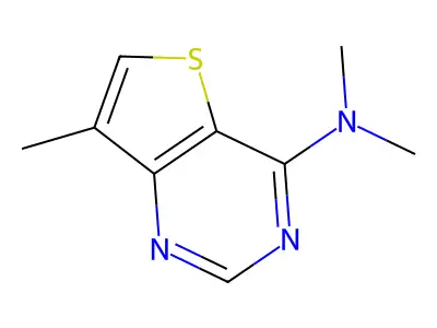 N,N,7-trimethylthieno[3,2-d]pyrimidin-4-amine structure