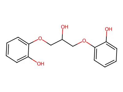 Phenol, 2,2'-[(2-hydroxy-1,3-propanediyl)bis(oxy)]bis- structure