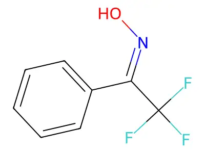 2,2,2-Trifluoro-1-phenyl-ethanone oxime structure