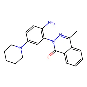 2-(2-Amino-5-piperidin-1-ylphenyl)-4-methylphthalazin-1-one structure
