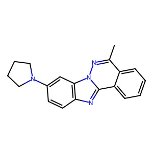 5-Methyl-9-pyrrolidin-1-ylbenzimidazolo[2,1-a]phthalazine structure