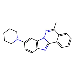 5-Methyl-9-piperidin-1-ylbenzimidazolo[2,1-a]phthalazine structure