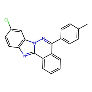 9-Chloro-5-(4-methylphenyl)benzimidazo[2,1-a]phthalazine structure