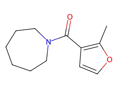 Azepan-1-yl(2-methylfuran-3-yl)methanone structure