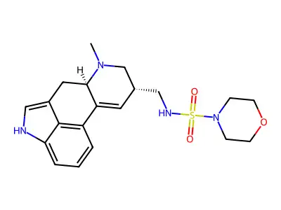 1-(6-Methyl-8-beta-didehydroergolenylmethyl)-3-morpholinosulfonamide structure